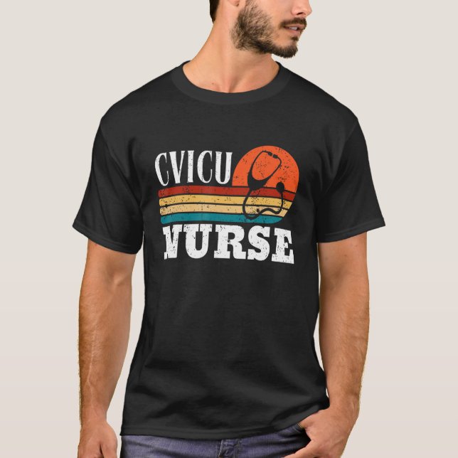 CVICU Nurse Work School Funny Team Squad Gifts Wom T-Shirt (Front)
