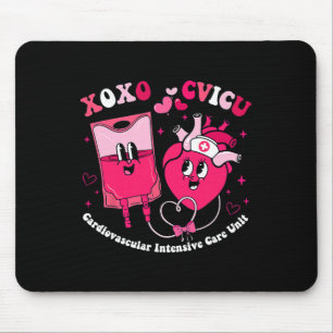 Cvicu Valentine Day Cardiovascular Intensive Care  Mouse Pad