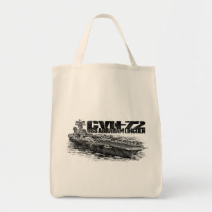 CVN-72 Abraham Lincoln Grocery Tote Bag