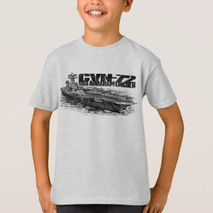 CVN-72 Abraham Lincoln Kids' Basic Hanes Tagless T-Shirt