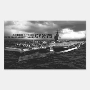 CVN-75 Harry S. Truman Rectangle Stickers