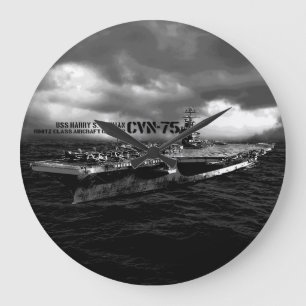 CVN-75 Harry S. Truman Round (Large) Wall Clock