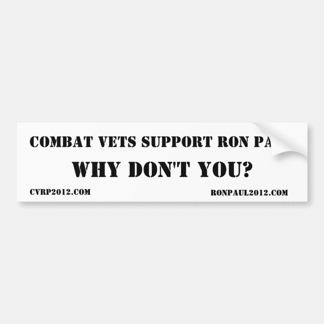 CVRP 2 BUMPER STICKER (Front)