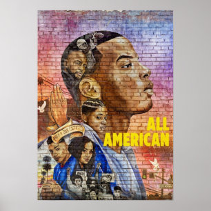 Cw all american football scren iphone protector poster