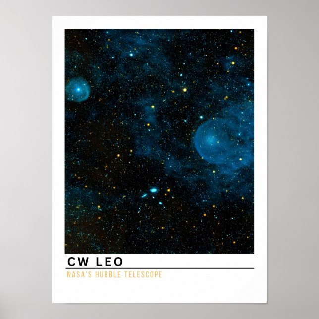 CW Leonis IRC +10216 Space Education Poster (Front)