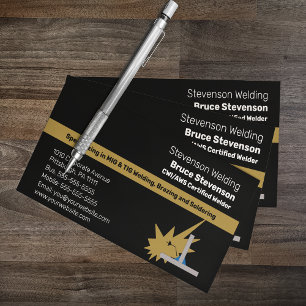 CWI AWS Certified Welder Business Card