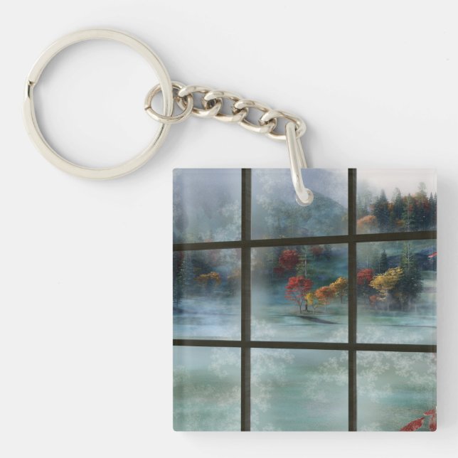 Cwm Autumn Frost Acrylic Keychain (Front)