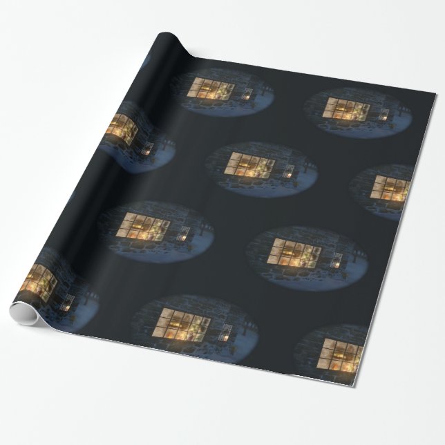 Cwm Christmas Wrapping Paper (Unrolled)