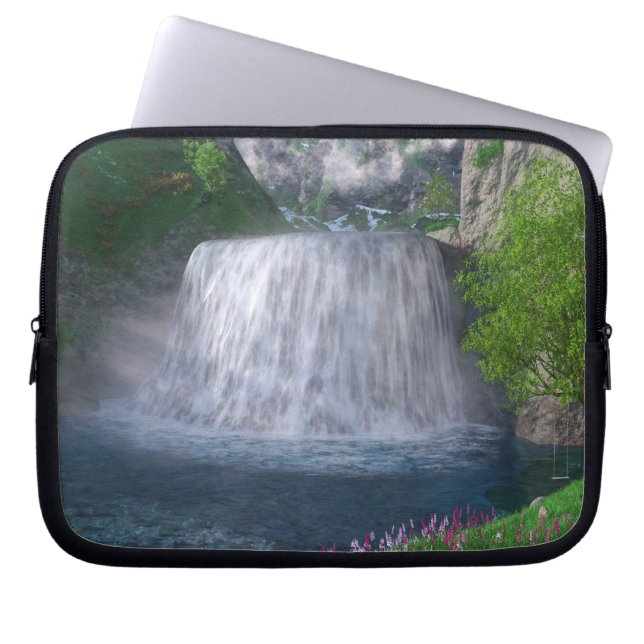 Cwm Waterfall Laptop Sleeve (Front)