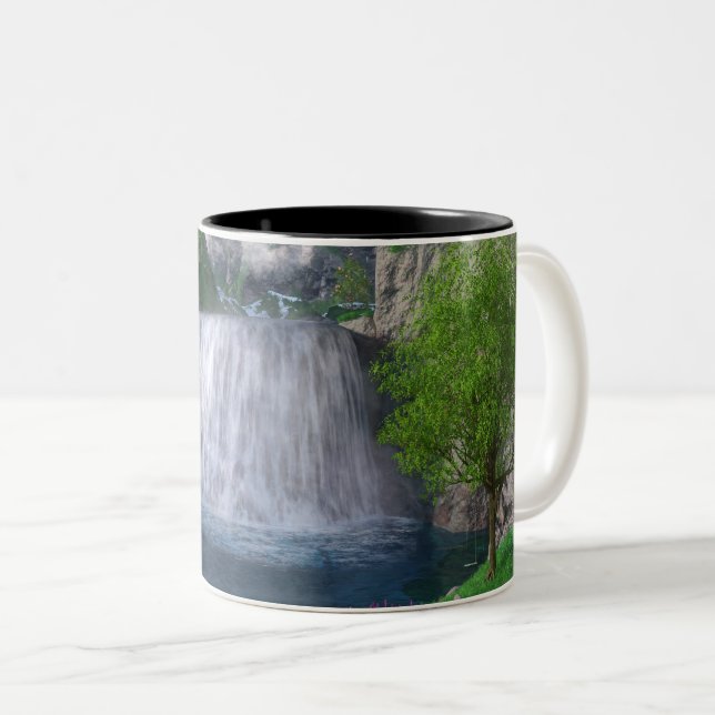 Cwm Waterfall Mug (Front Right)