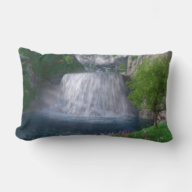 Cwm Waterfall Pillow (Front)