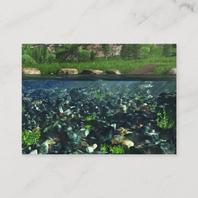 Cwn River Bookmarks Business Card (Front)