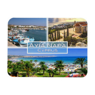CY Cyprus - Ayia Napa - Harbour - Nelia Beach - Magnet