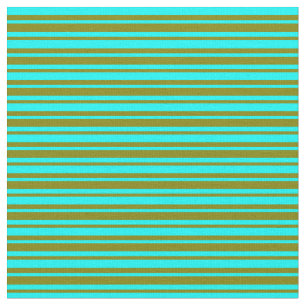 Cyan and Green Coloured Lines Fabric