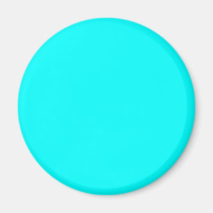 Cyan / Aqua Blue 00FFFF Colour - Option to Add Nam Magnet