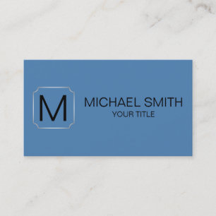 Cyan azure colour background business card