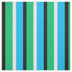 Cyan Blue Green Stripes Textile Fabric
