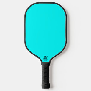 Cyan Blue Green Turquoise Solid Colour Pickleball Paddle