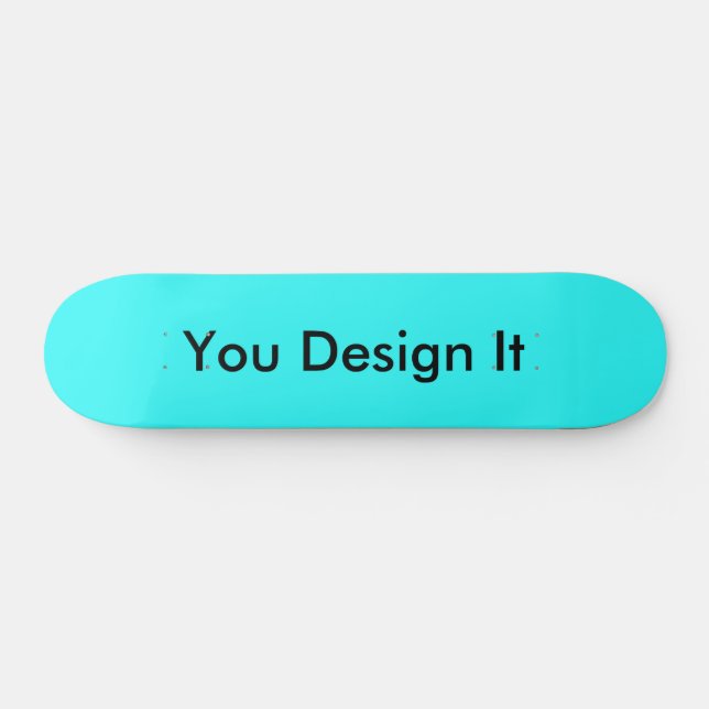 Cyan Blue Skateboard (Horz)