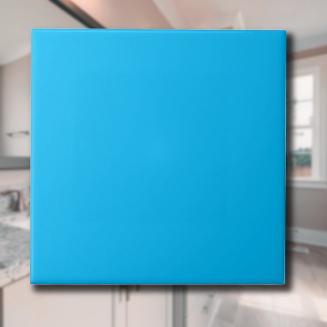 Cyan Blue Solid Colour | Classic | Elegant Tile (Creator Uploaded)