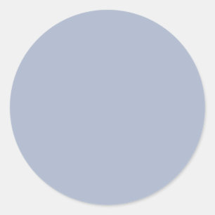 cyan-bluish grey/cobalt bluish grey (solid colour) classic round sticker