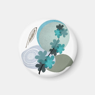 Cyan Boho Magnet