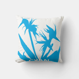 CYAN - Cojín with Flower of paradise in calypso Cushion