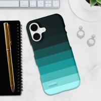 Cyan Fade Gradient Color Stripes