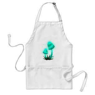 Cyan Glowing Mushroom Standard Apron