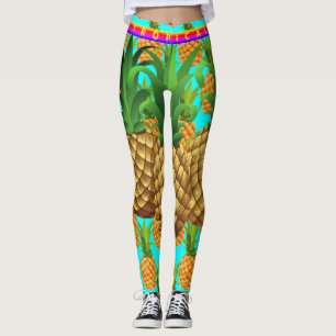 Cyan - I Love Pineapples Leggings
