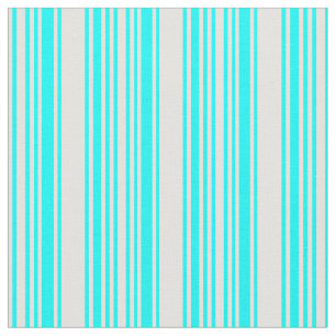 Cyan & Light Yellow Coloured Pattern Fabric