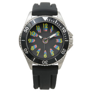 cyan magenta yellow black gradient eWatch Watch
