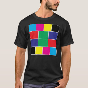 Cyan magenta yellow black red green blue T-Shirt