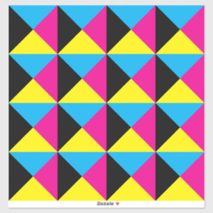 cyan magenta yellow black triangle game