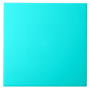 Cyan solid colour, blue-green, tile
