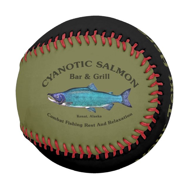 Cyanotic Salmon Bar & Grill Baseball (Front Right)