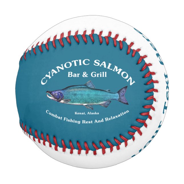 Cyanotic Salmon Bar & Grill Baseball (Front Right)