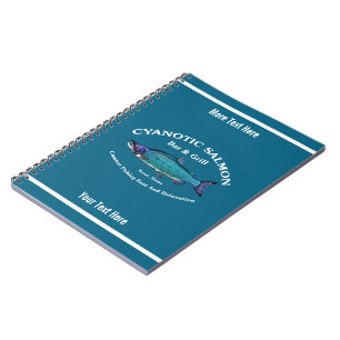 Cyanotic Salmon Bar & Grill Spiral Notebook