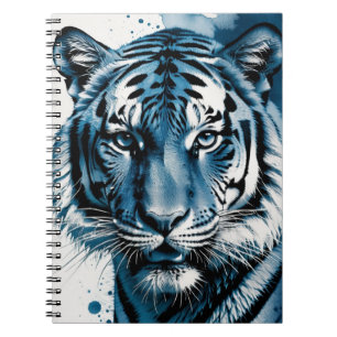 Cyanotype Tiger   Notebook Journal
