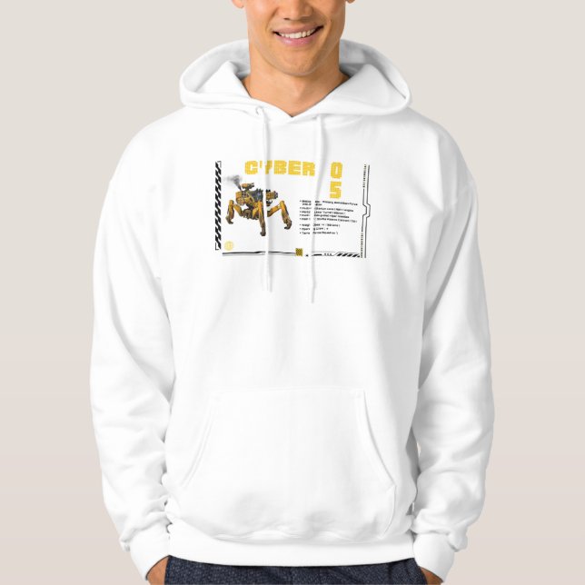 Cyber 05 Mech Robot Design Hoodie (Front)