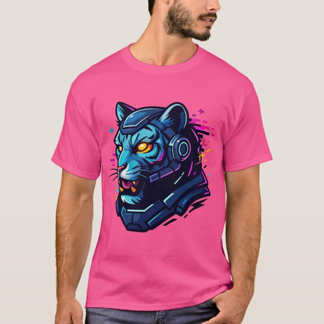 Cyber Animals – Futuristic Creatures of the Digita T-Shirt (Front)
