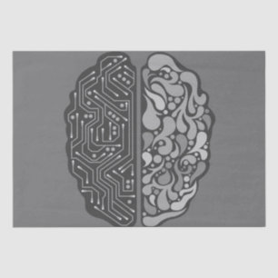 cyber brain tissue paper