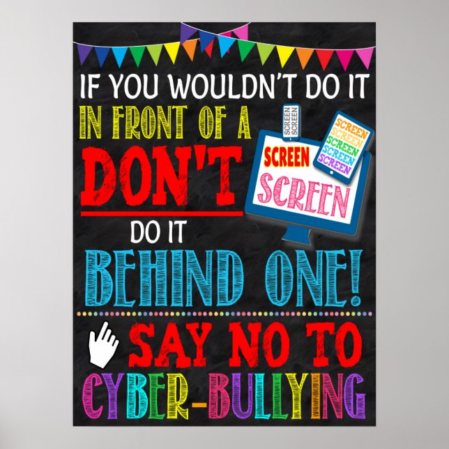 Cyber Bully Awareness Poster (Front)