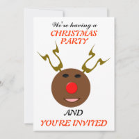 Cyber Christmas Reindeer Custom Party