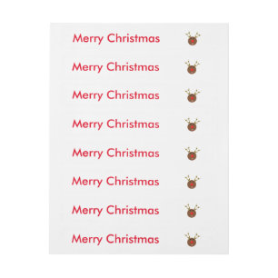 Cyber Christmas Reindeer Customisable Labels