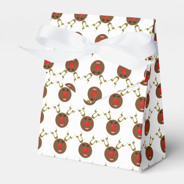 Cyber Christmas Reindeer Favour Box (Front Side)