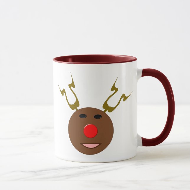 Cyber Christmas Reindeer Mug (Right)