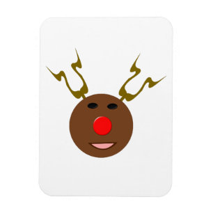 Cyber Christmas Reindeer Premium Magnet