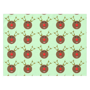 Cyber Christmas Reindeer Tablecloth