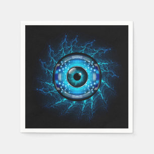 Cyber Circuit Eye Napkin